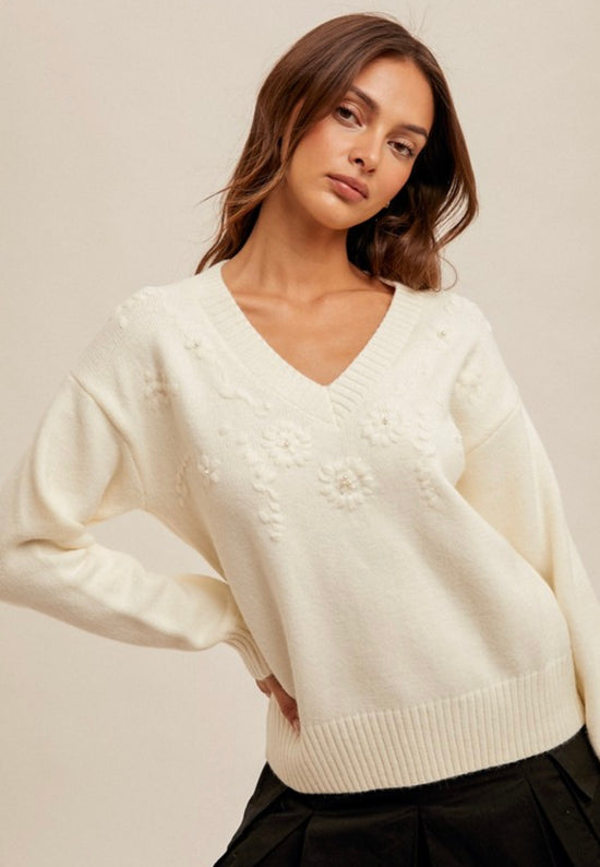 Pearl Embellished Sweater