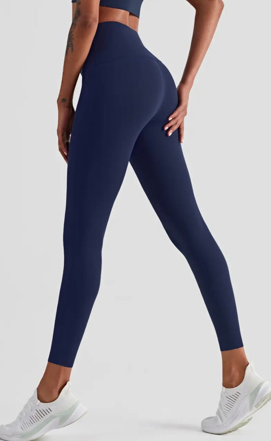 Esther Lycra Seamless High Waist Legging- Navy