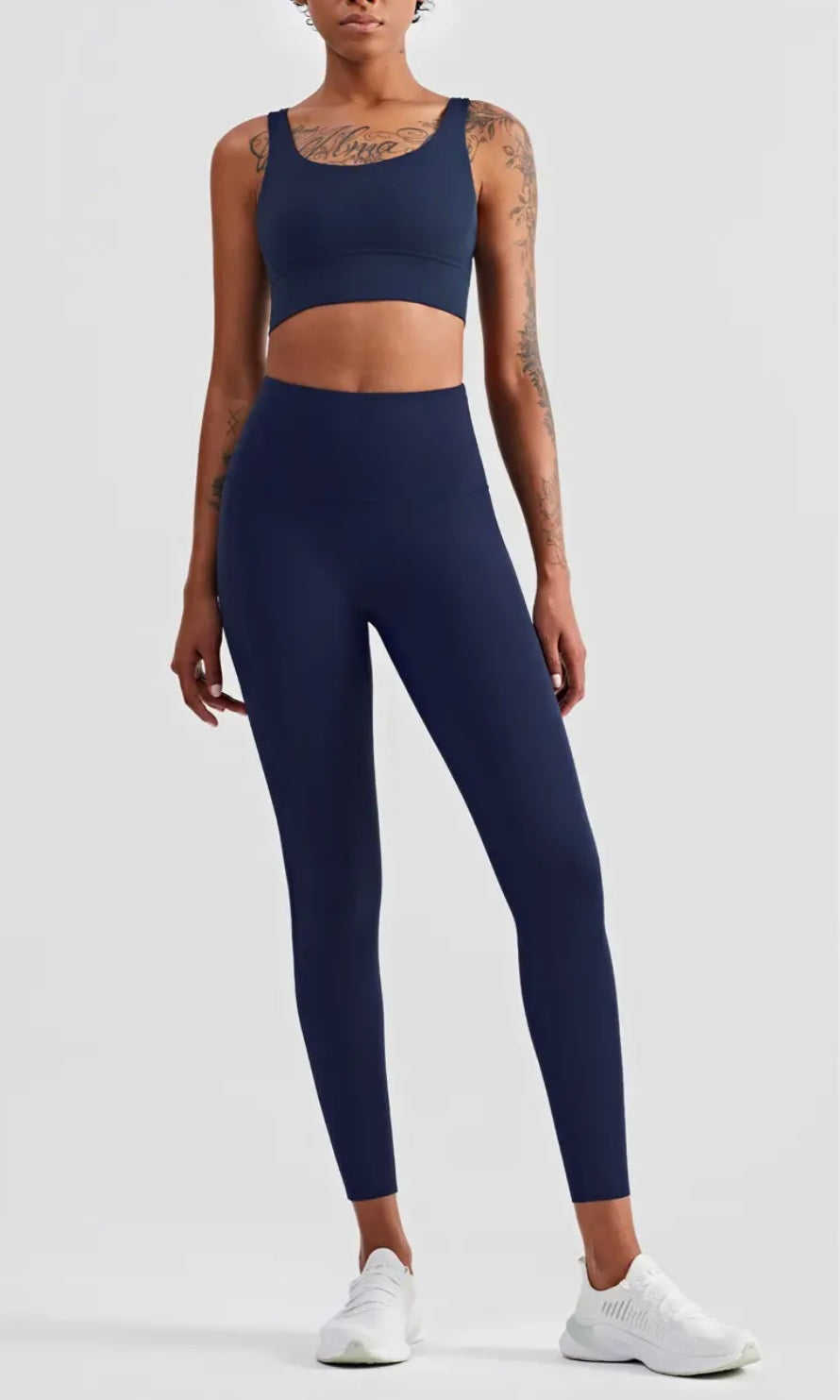 Esther Lycra Seamless High Waist Legging- Navy