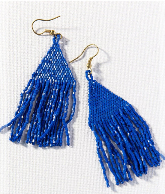 LAPIS LUXE PETITE FRINGE EARRING