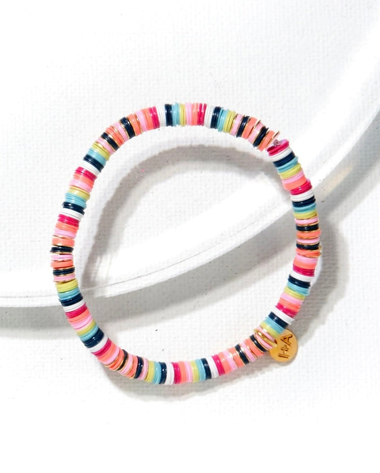 RAINBOW COLOR MIX SEQUIN STRETCH BRACELET