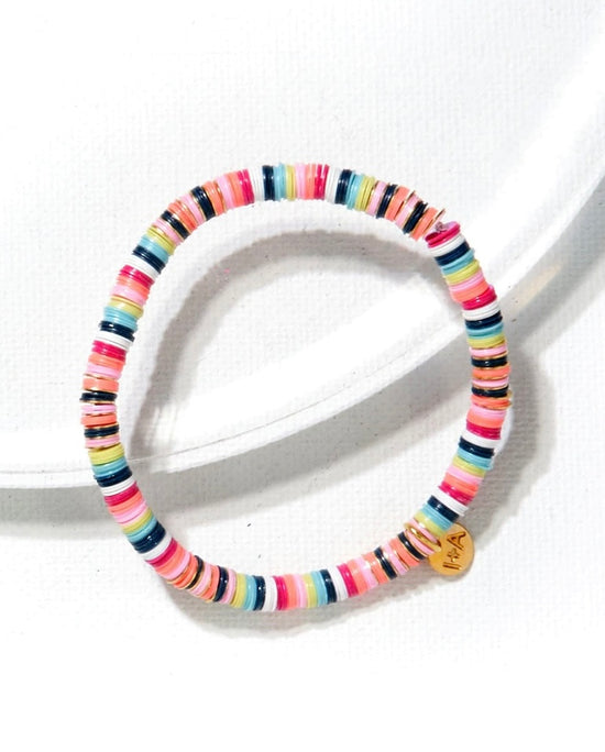 RAINBOW COLOR MIX SEQUIN STRETCH BRACELET