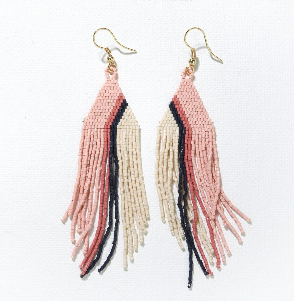 BLUSH TERRACOTTA NAVY FRINGE